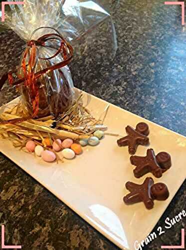 Oeuf de Pâques au chocolat au lait et fritures