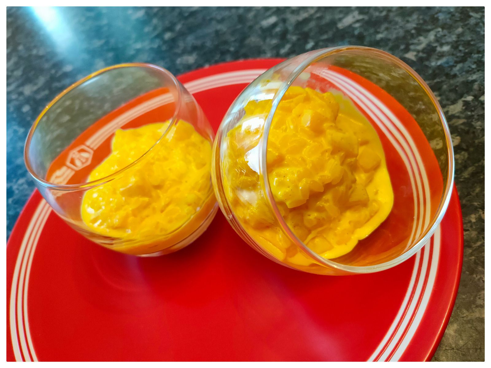 Risotto safrané aux pêches