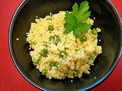 Semoule aux petits pois et au curry