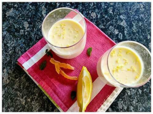 Panna Cotta au Citron et au Limoncello