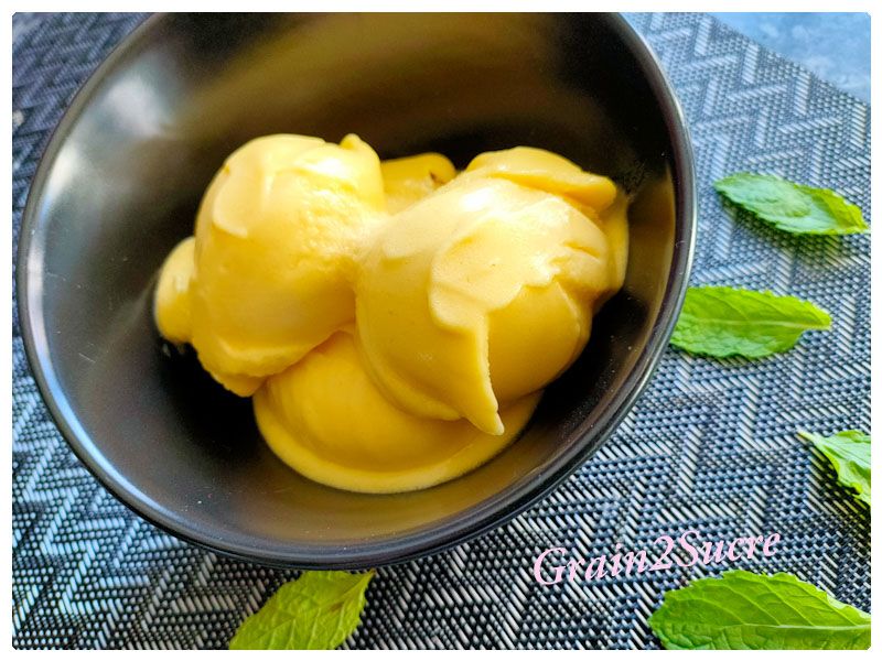 Sorbet à la mangue