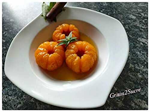 Clémentines rôties à la verveine et à la cannelle