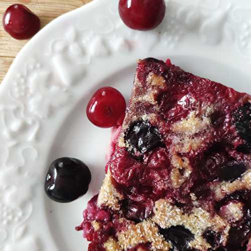 Clafoutis aux cerises sans matière grasse ajoutée