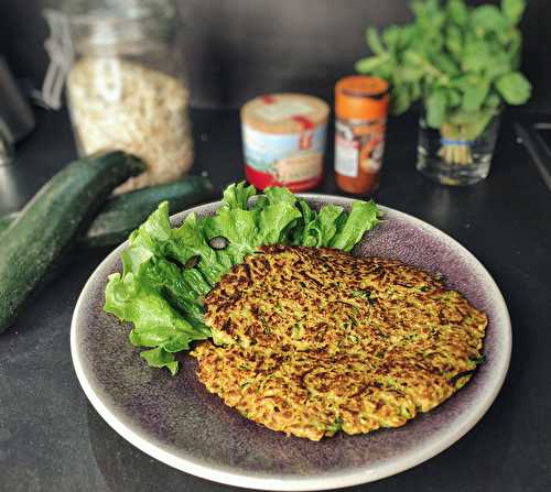 Galettes de courgettes aux flocons d'avoine