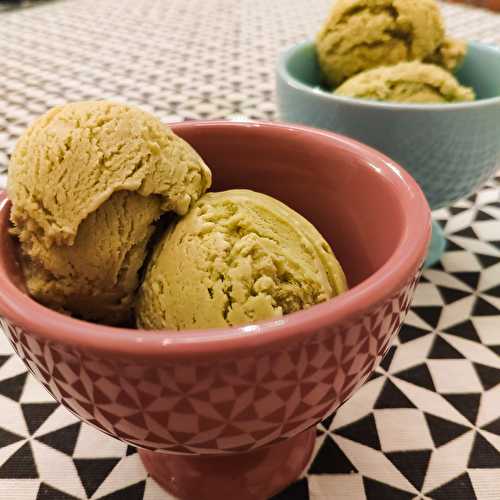 Glace au matcha sans sorbetière