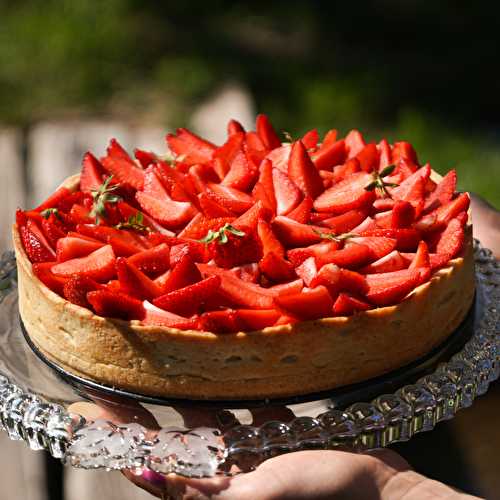 Tarte aux fraises mascarpone chocolat blanc