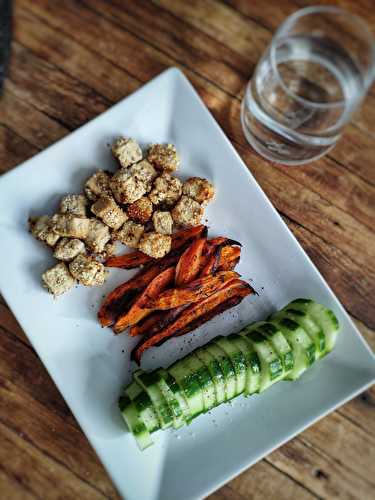 Tofu pané au sésame  - plat végétarien