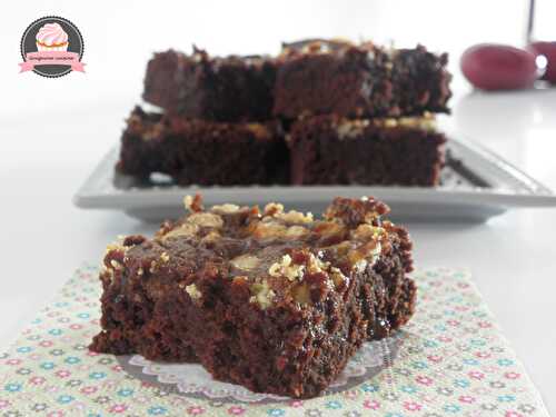 Brownies à la confiture de lait et chocolat blanc