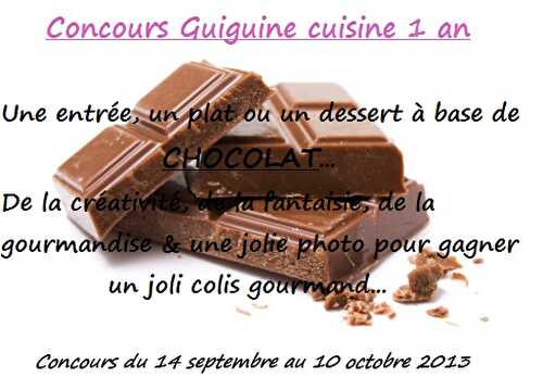 Concours Guiguine cuisine 1 an ♥ !