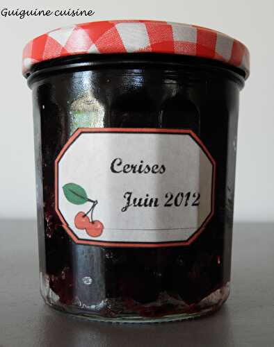 Confiture de cerises