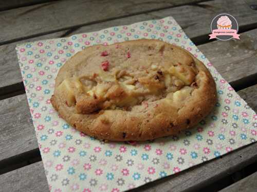 Cookies au chocolat blanc et framboises