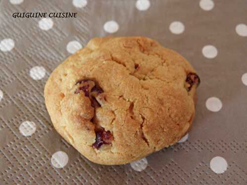 Cookies chocolat blanc & cranberries…