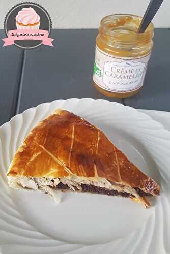 Galette des rois au chocolat et caramel au beurre salé