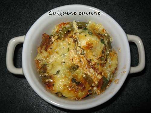 Gratin d’haricots verts & de tomates