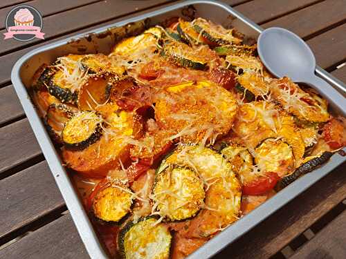 Gratin de courgettes aux tomates