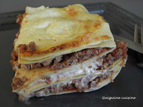 Lasagnes à la bolognaise