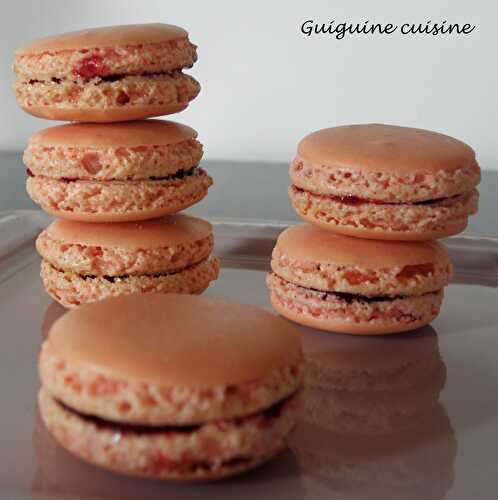 Macarons à la confiture de fraise