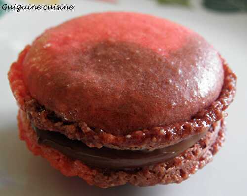 Macarons bicolores façon « Mon chéri »