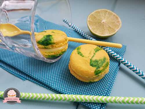 Macarons « carribean virgin mojito »