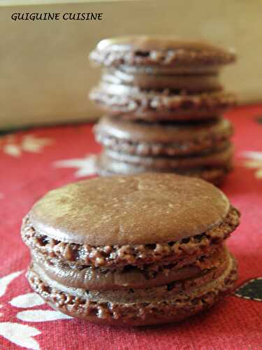 Macarons chocolat – spéculoos