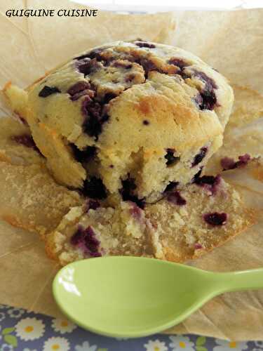 Muffins à la vanille et aux myrtilles