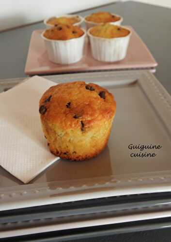 Muffins vanille / pépites de chocolat