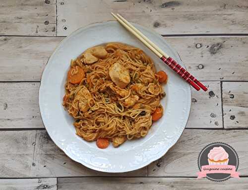 Nouilles chinoises au poulet et légumes, au Cookeo 🥢