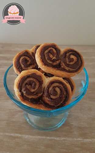 Palmiers rapides au chocolat noir