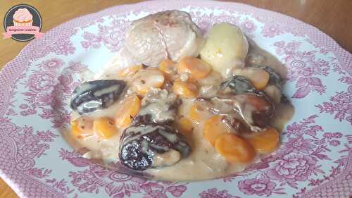 Paupiettes de veau aux carottes, champignons et pruneaux au cookeo