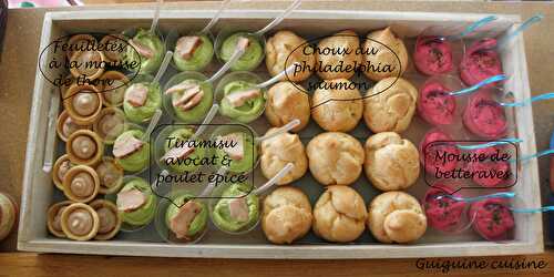 Petits choux au philadelphia saumon