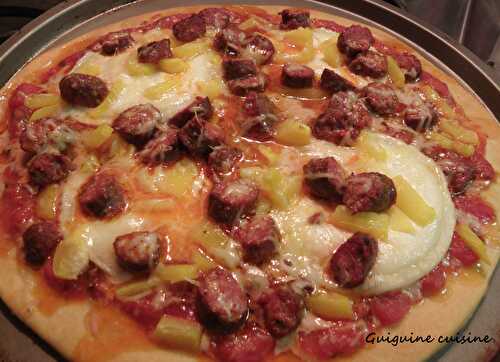 Pizzzaaaa!! Merguez – poivrons – chèvre