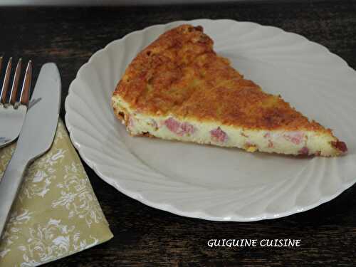 Quiche sans pâte aux lardons fumés & fromage