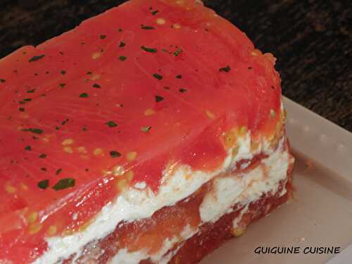 Terrine de tomates à la brandade de morue…