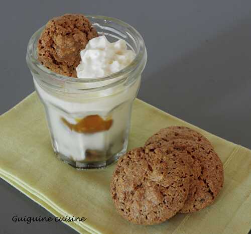 Tiramisu abricots & « macarons aux amandes de Fontevraud »