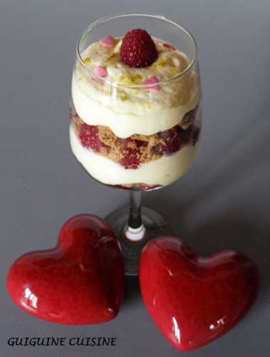 Tiramisu aux framboises spécial saint-valentin…