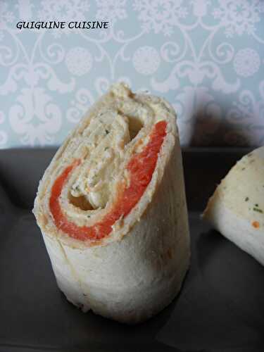 Wraps au saumon fumé & crème de surimis…