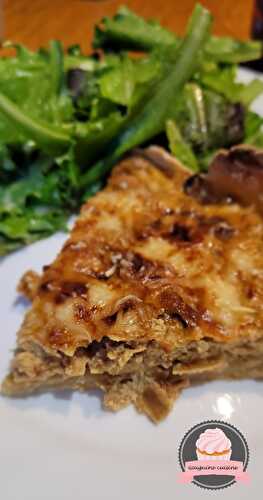 Quiche légère aux oignons caramélisés