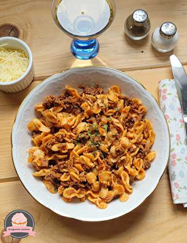 Pâtes bolognaise au Cookeo