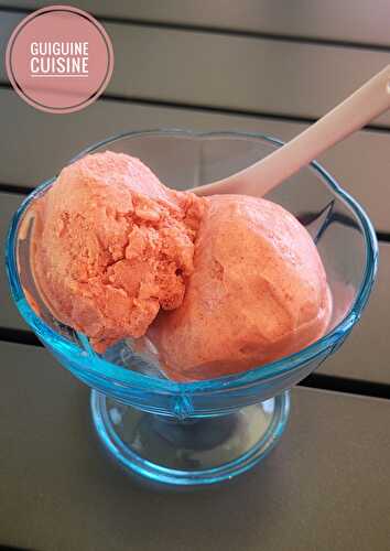 Glace aux fraises au Companion