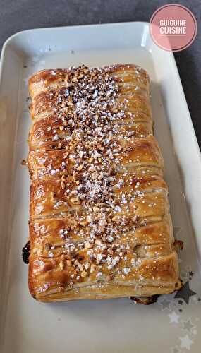 Tressé feuilletée au chocolat