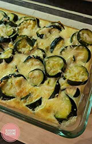 Gratin de courgettes léger