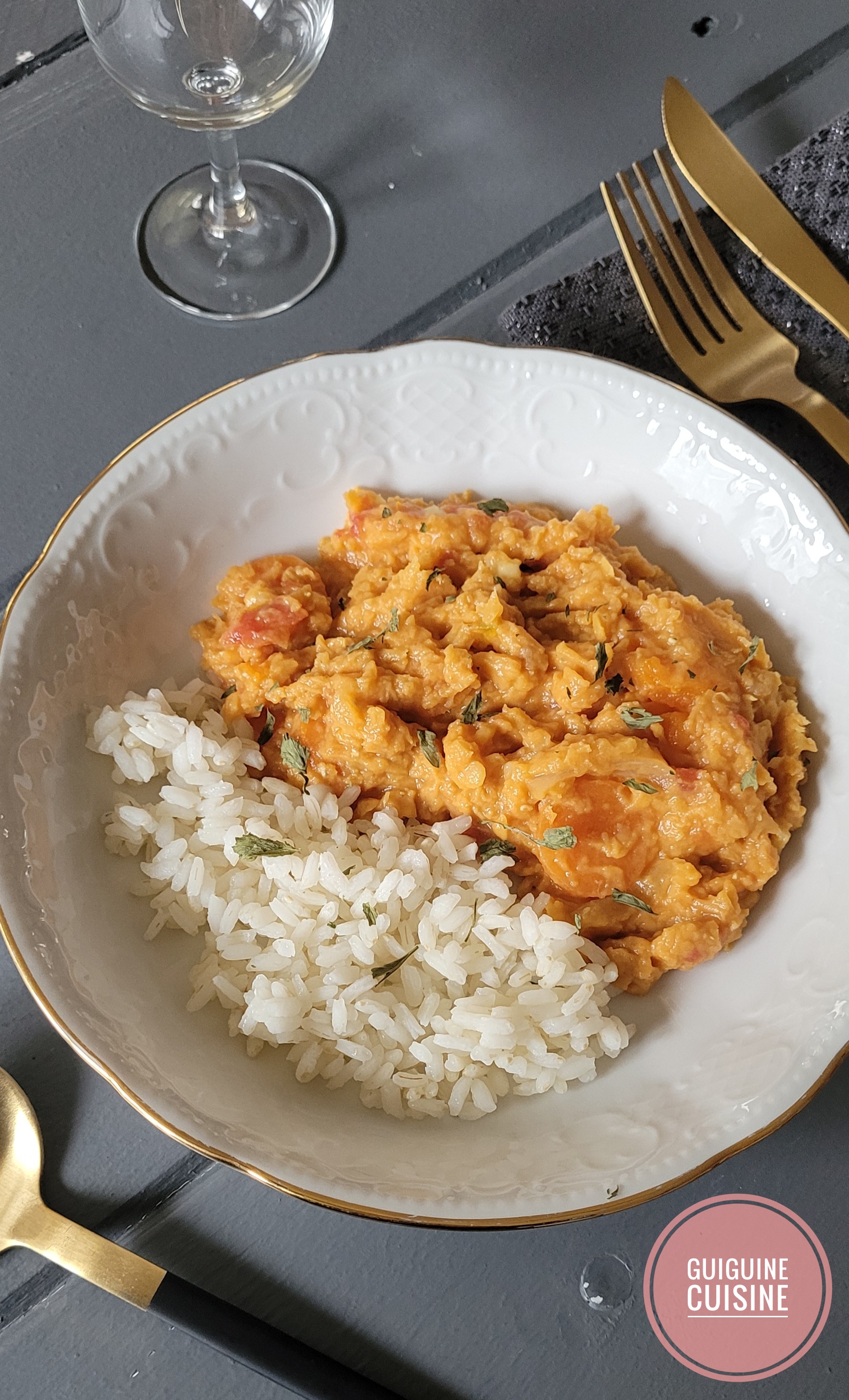 Dahl de lentilles corail au Cookeo