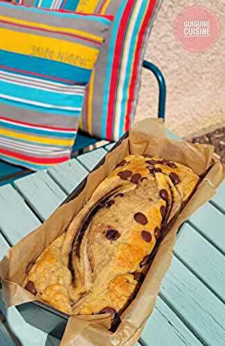 Banana bread à la compote et aux pépites de chocolat