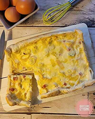 Tarte aux poireaux healthy