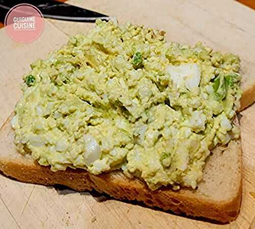 Tartine avocat et oeuf