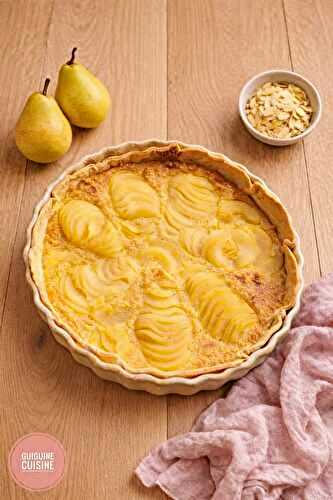 🥧 Tarte poires & amandes – simple et fondante