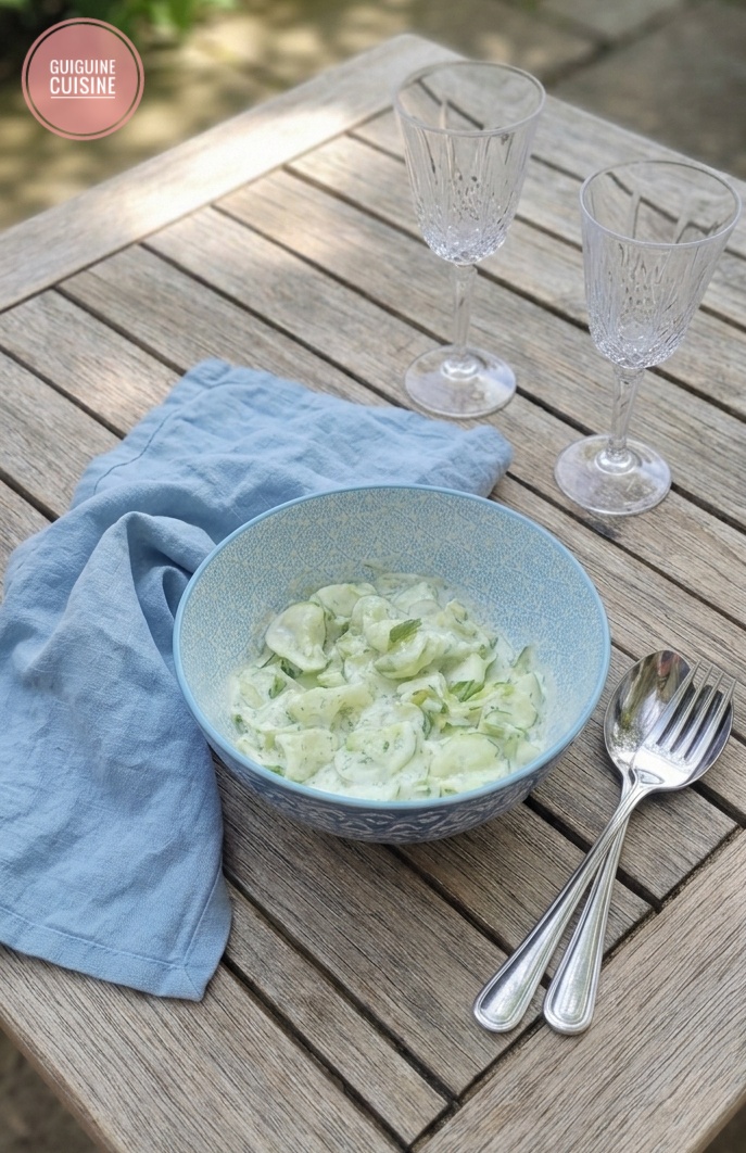 Salade de Concombre à la Crème