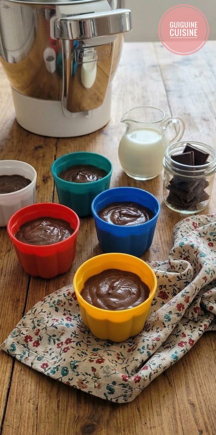 Crèmes au chocolat façon La Laitière au Companion