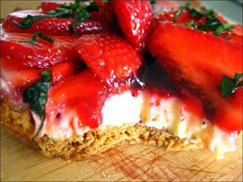 Tartelettes aux fraises sur crème de lemon curd