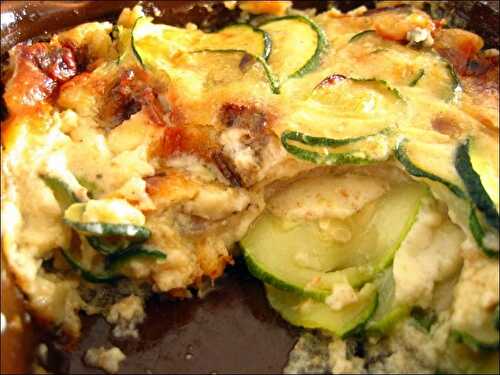 Clafoutis de courgette à la fourme d’Ambert